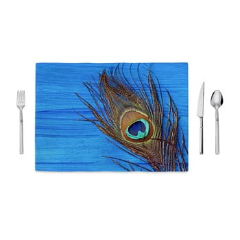 Suport farfurie home de bleu tropical peacock, 35 x 49 cm