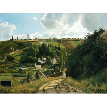 Reproducere tablou camille pissarro - jalais hill pontoise, 80 x 60 cm