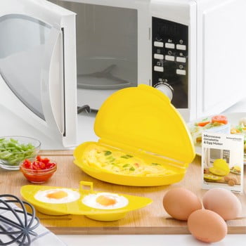 Recipient pentru făcut omletă la cuptorul cu microunde innovagoods