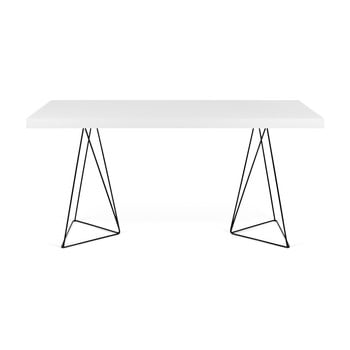 Masă cu picioare metalice temahome trestle, 90 x 160 cm, alb