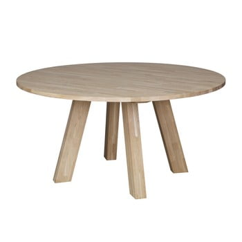 Masă din lemn de stejar woood rhonda, Ø 150 cm