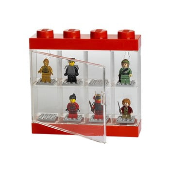 Cutie pentru 8 minifigurine lego®, alb - roșu