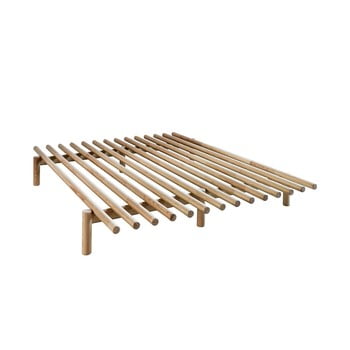 Cadru pat din lemn de pin karup design pace natural, 180 x 200 cm