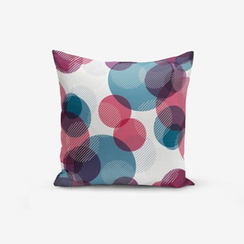 Față de pernă cu amestec din bumbac minimalist cushion covers liandnse colorful ring, 45 x 45 cm