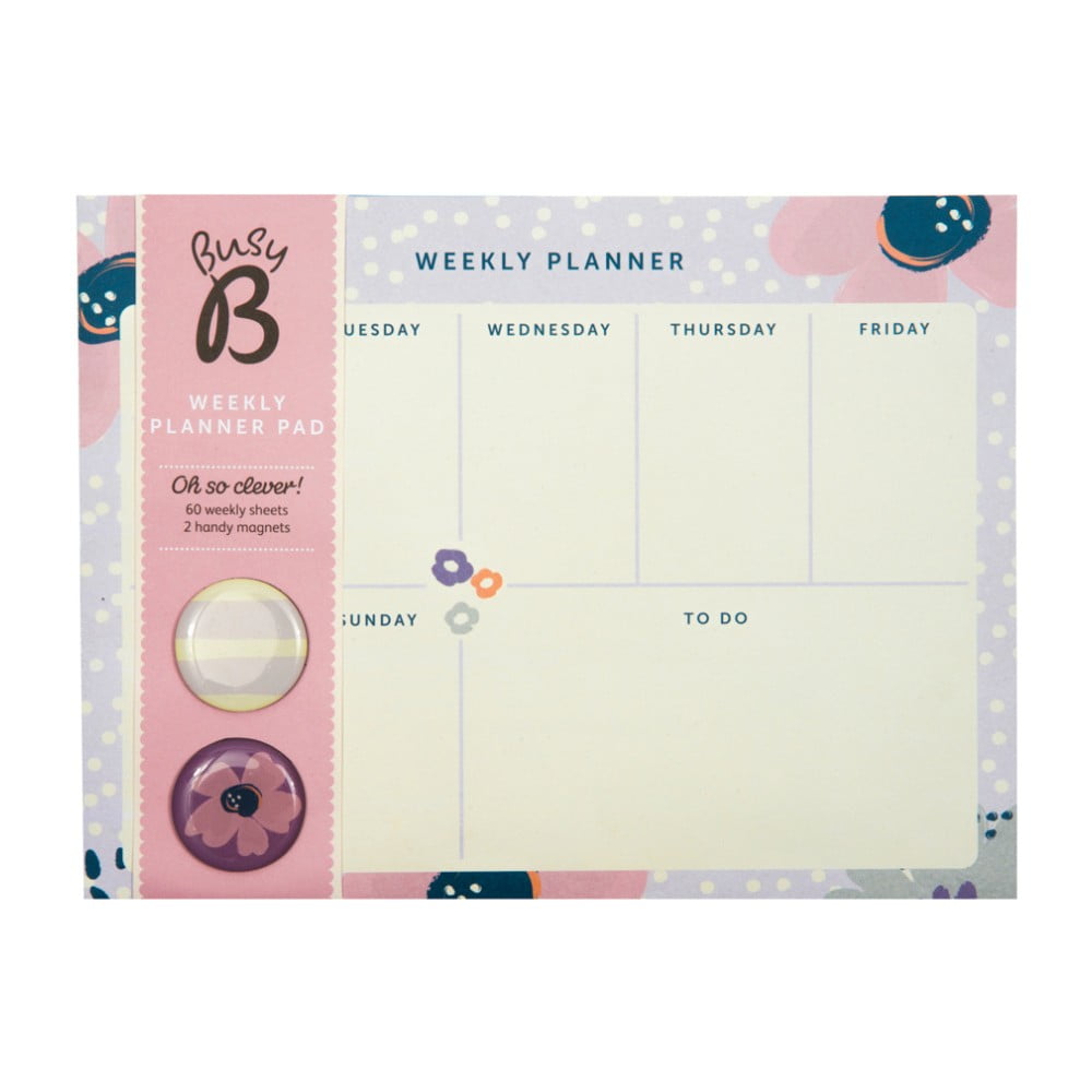 Týdenní Plánovač Busy B Planner Pretty/Floral, 60 Listů | Bonami