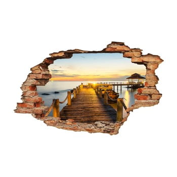 Autocolant ambiance dock and the sunset