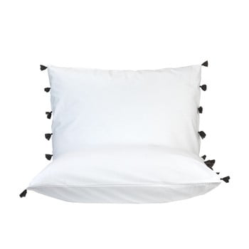 Set 2 perne decorative bella maison tanora, 50 x 70 cm, alb