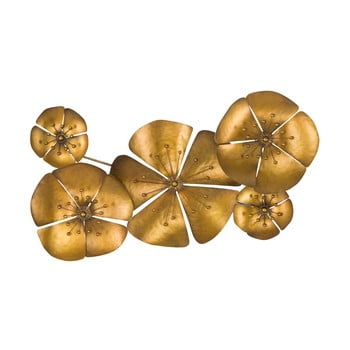 Decorațiune de perete mauro ferretti goldie, 94 x 50 cm, auriu