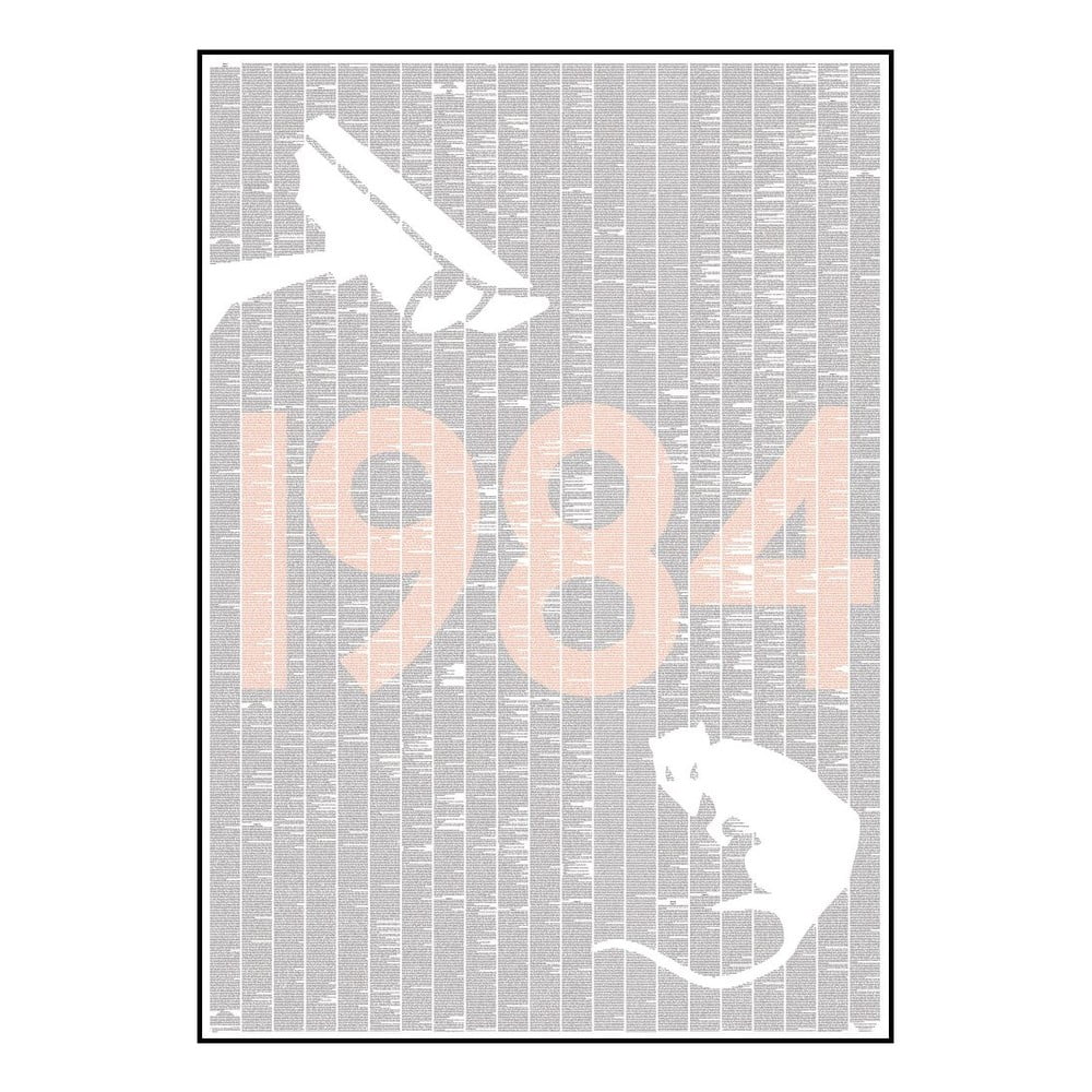 Knižní plakát 1984, 70x100 cm