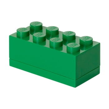 Cutie depozitare lego® mini box green lungo, verde