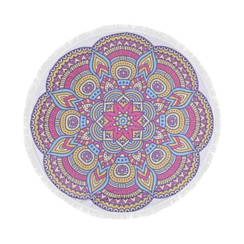 Prosop plajă din bumbac balian, ⌀ 150 cm