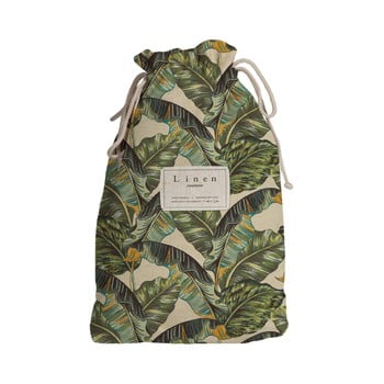 Sac textil de călătorie linen couture blue banana, lungime 44 cm