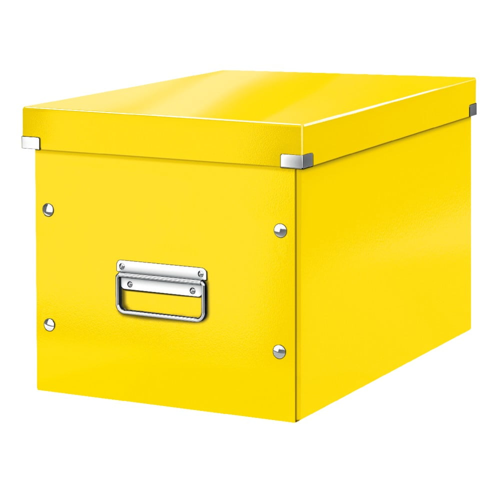 Žlutá úložná krabice Leitz Office, délka 36 cm