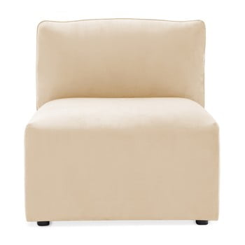 Modul de mijloc pentru canapea vivonita velvet cube, bej nisipiu