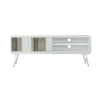 Masă tv sømcasa niza, lățime 150 cm, maro - alb