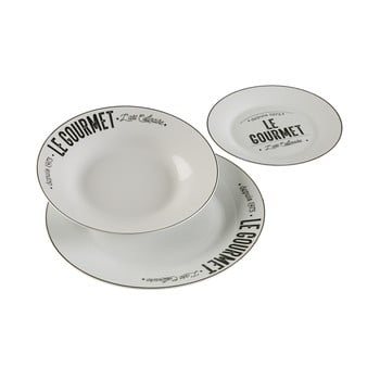 Set veselă din porțelan Versa Gourmet, 18 piese