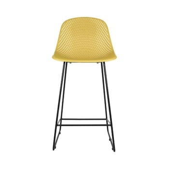 Scaun de bar leitmotiv diamond mesh, galben