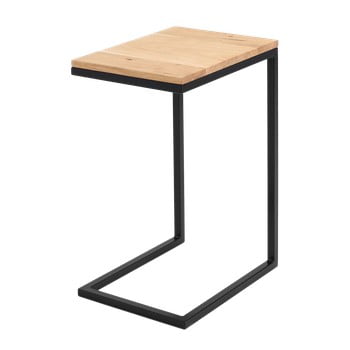 Măsuță auxiliară cu structură neagră custom form lupe