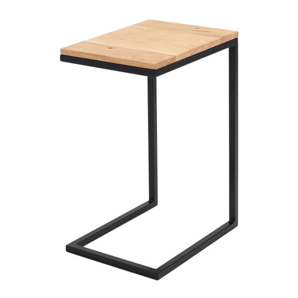 Odkládací stolek s černou konstrukcí Custom Form Lupe