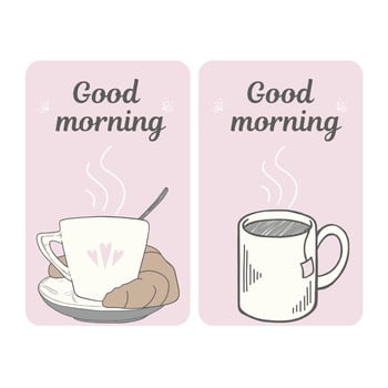 Protecție din sticlă pentru aragaz wenko good morning, 2 buc.
