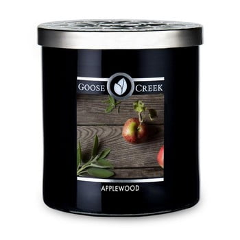 Lumânare parfumată în recipient de sticlă Goose Creek Men\'s Collection Applewood, 50 ore de ardere