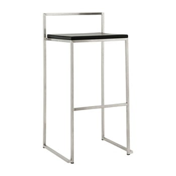 Scaun de bar cu șezut negru kokoon meto, înălțime 74 cm