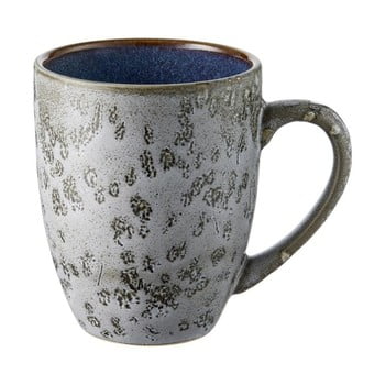 Cană din ceramică și glazură interioară albastru închis Bitz Mensa, 300 ml, gri