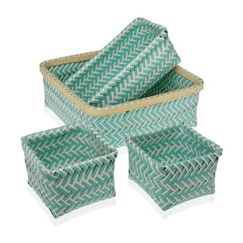 Set 4 coșuri versa, verde
