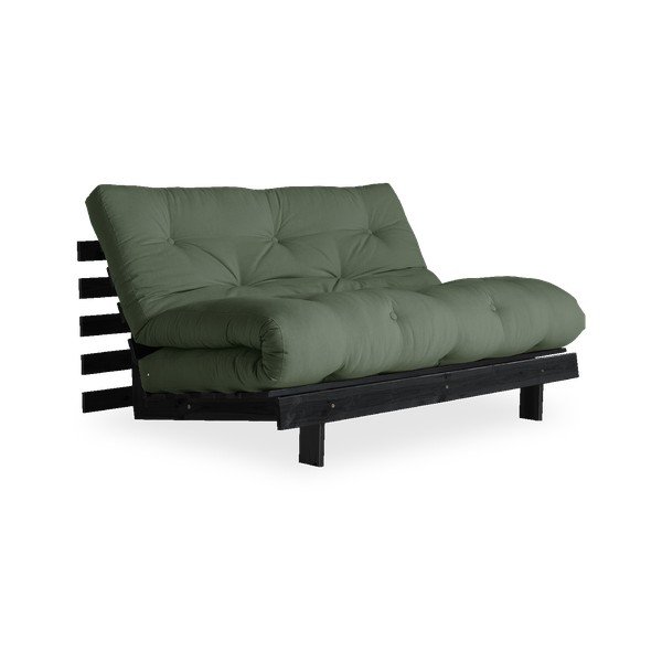 Variabilní pohovka Karup Design Roots Black/Olive Green