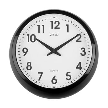 Ceas de perete pentru bucătărie versa, ⌀ 30 cm, negru