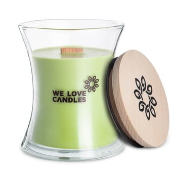 Lumânare din ceară de soia we love candles green tea, 129 ore de ardere