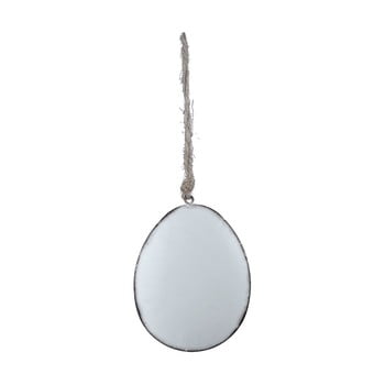 Decorațiune de agățat din metal ego dekor egg, alb