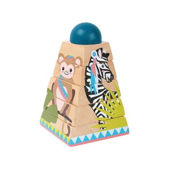 Puzzle 3d din lemn pentru copii legler jungle