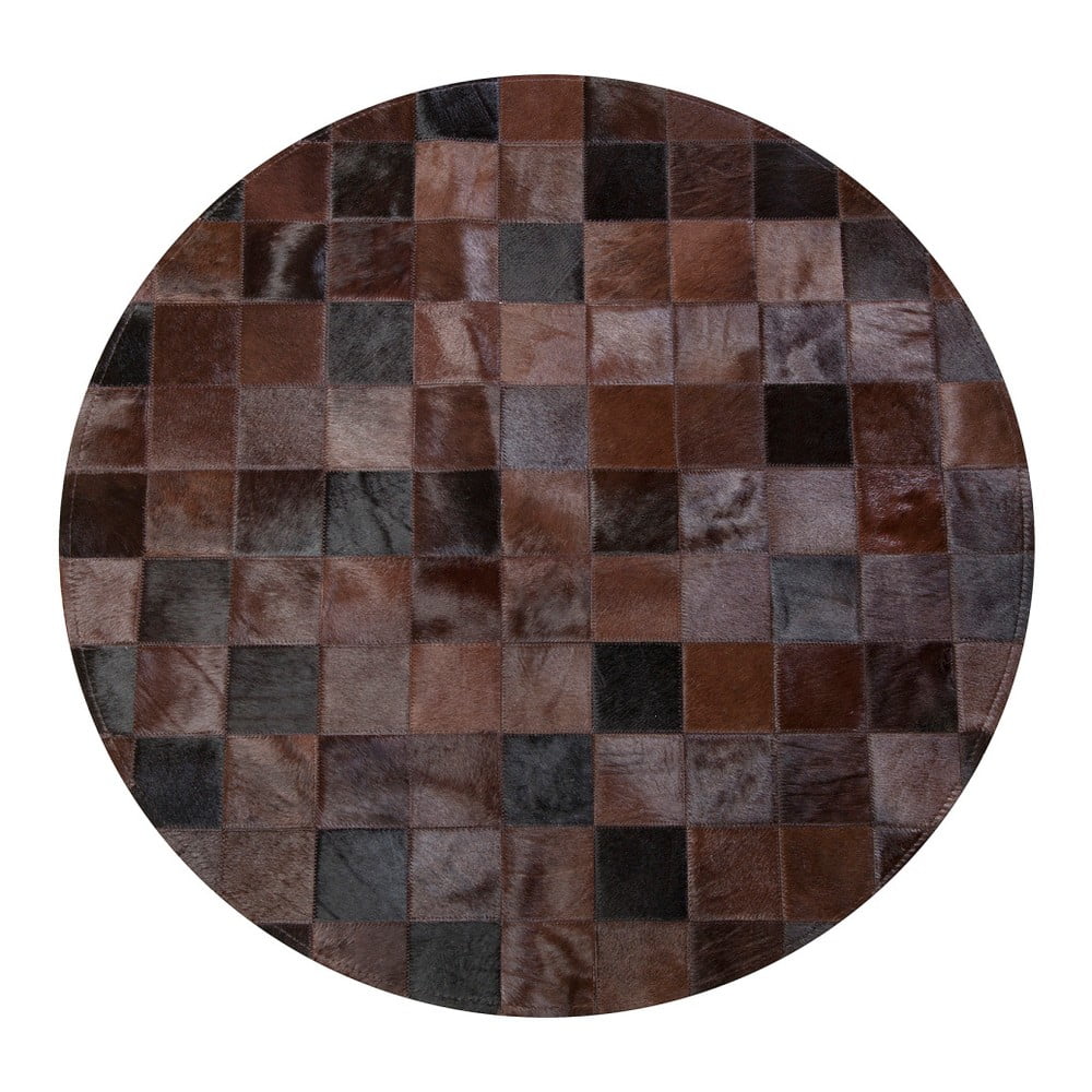 Kožený koberec Pipsa Multi Tones, ⌀  100 cm
