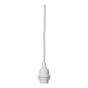 Cablu cu dulie pentru bec Best Season Cord Ute, lungime 5 m, alb imagine