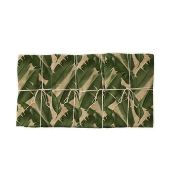 Set 4 șervețele textile linen couture musa, lățime 40 cm