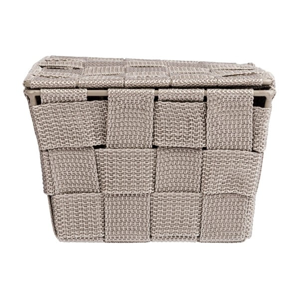 Hnědý košík s víkem Wenko Adria