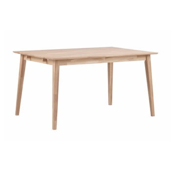 Masă mată din lemn de stejar rowico mimi, lungime 140 cm
