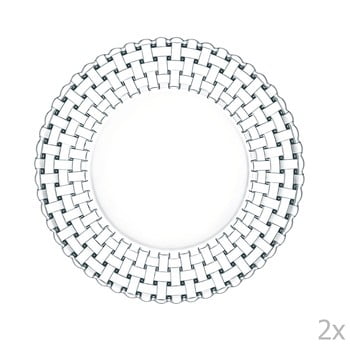 Set 2 farfurii din cristal nachtmann bossa nova, ⌀ 27 cm