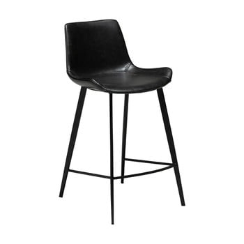 Scaun bar din piele ecologică dan–form denmark hype, înălțime 91 cm, negru