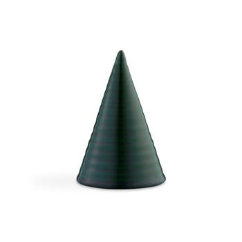 Statuetă decorativă din ceramică Kähler Design Glazed Cone Dark Green, înălțime 15 cm, verde închis