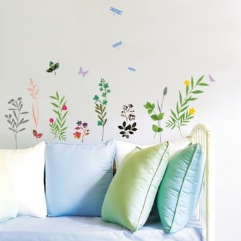 Autocolant fanastick grass and butterflies