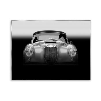 Tablou din sticlă styler silver cabriolet, 121 x 81 cm