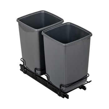Set 2 coșuri de gunoi addis in-cupboard bin, 10 l, negru