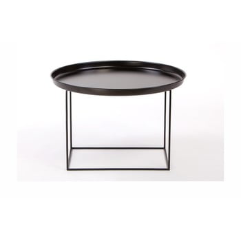 Masă de cafea metalică nørdifra ramme, ⌀ 63 cm, negru