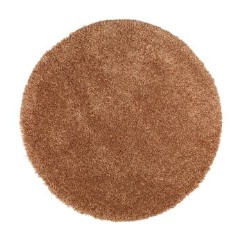 Covor rotund universal aqua liso, ø 80 cm, maro