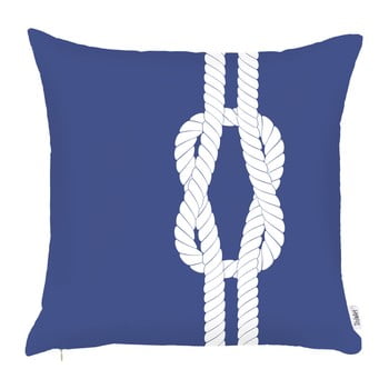 Față de pernă apolena knot, 43 x 43 cm, albastru