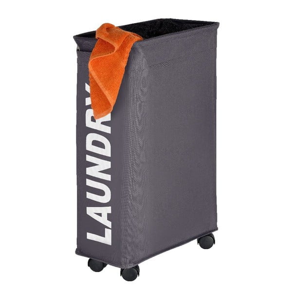 Šedý koš na prádlo Wenko Corno, 44,4 l