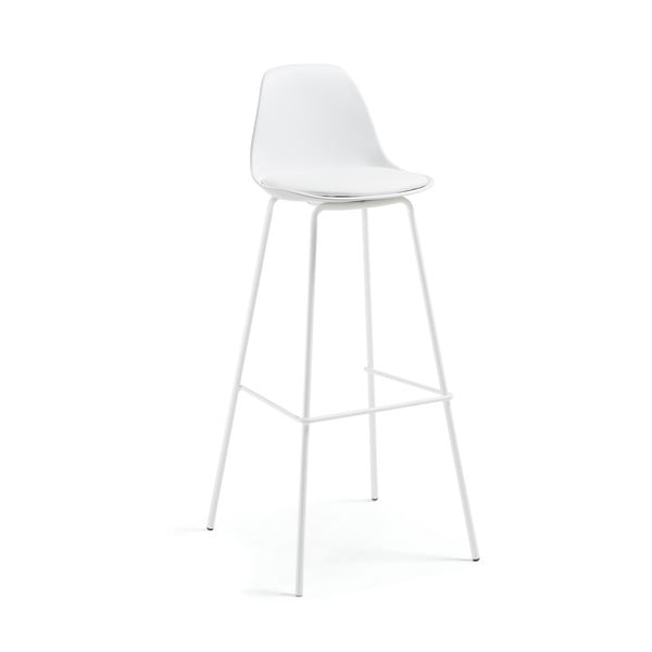Bílá barová židle Kave Home Lysna