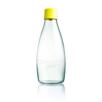 Sticlă cu garanție pe viață retap, 800 ml, galben
